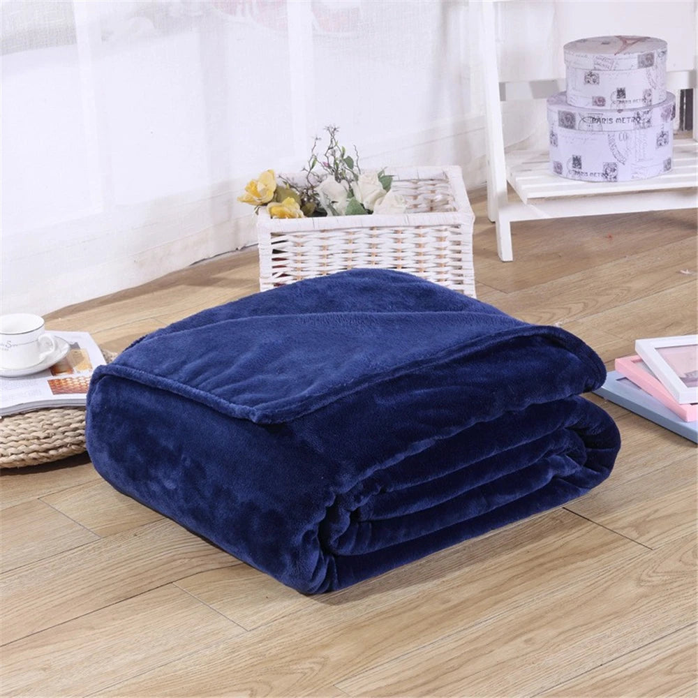 Faux fur blanket