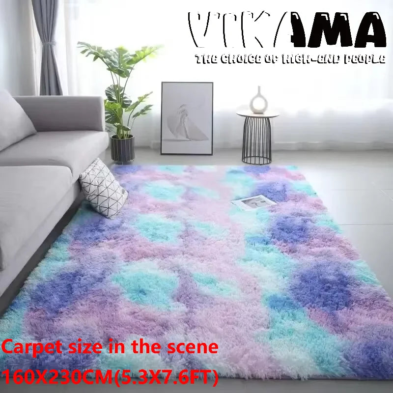 Tapis ultra doux antidérapant et lavable pour salon et chambre