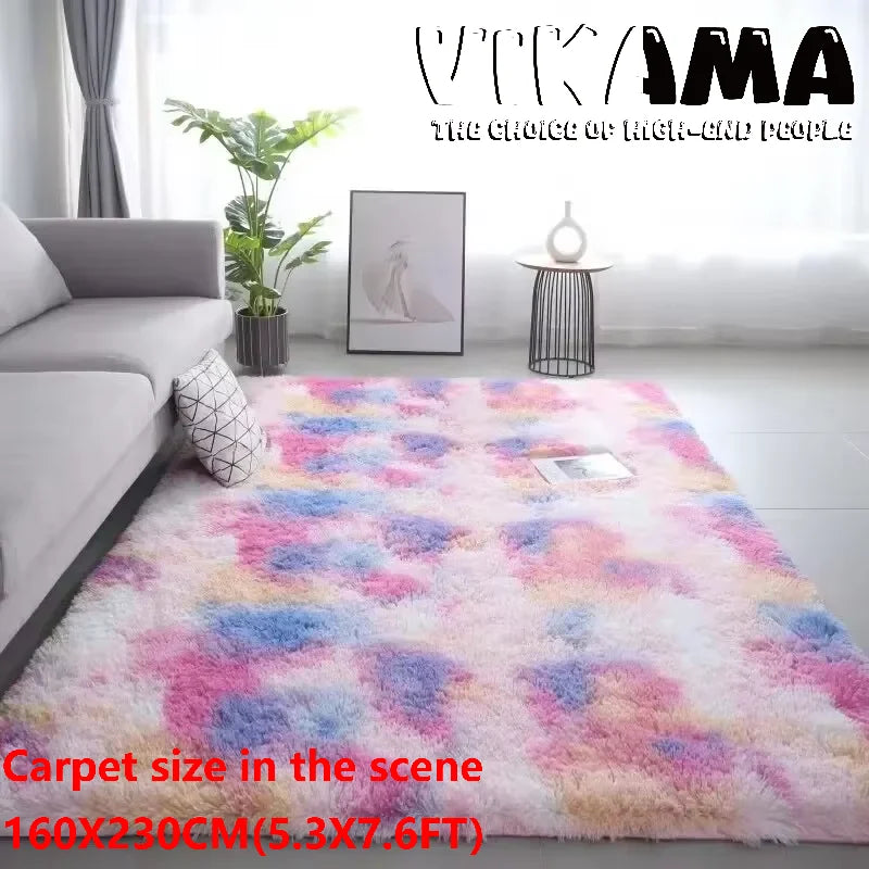 Tapis ultra doux antidérapant et lavable pour salon et chambre