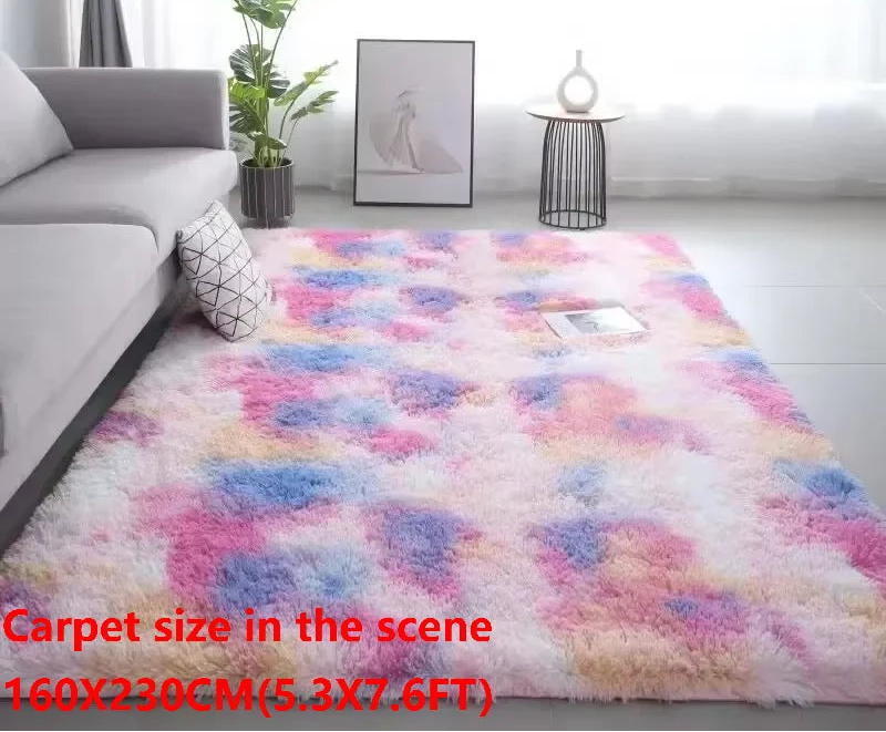Tapis ultra doux antidérapant et lavable pour salon et chambre