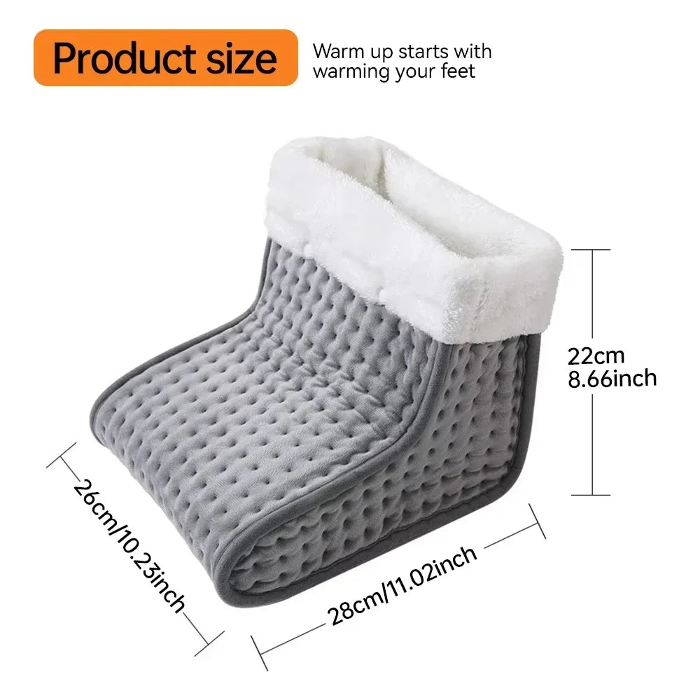 Electric foot warmer with 4 modes and timer