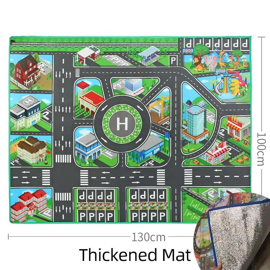 Tapis routier éducatif pour enfant – Découverte, jeu et éveil