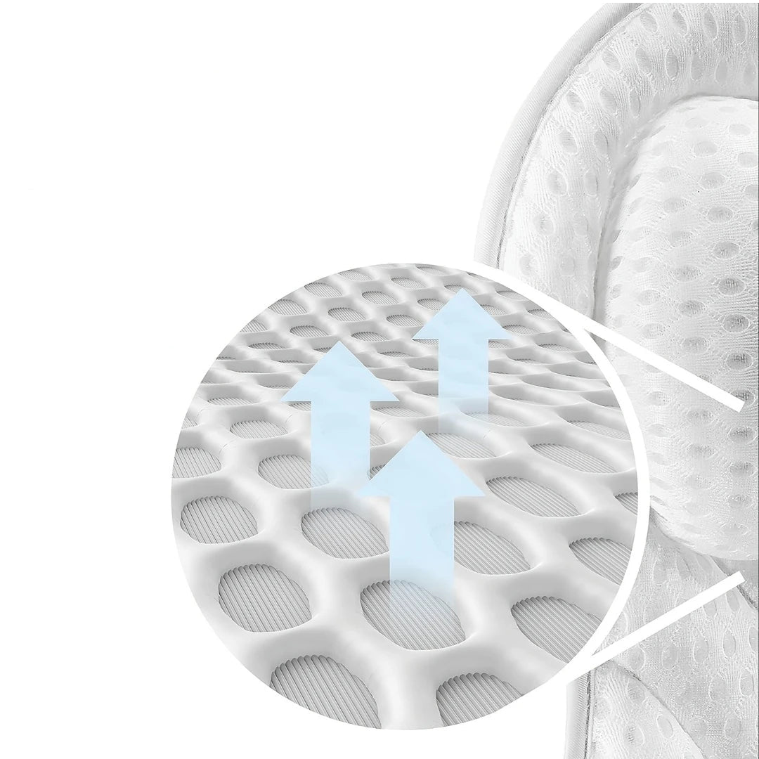 Ergonomic bath pillow