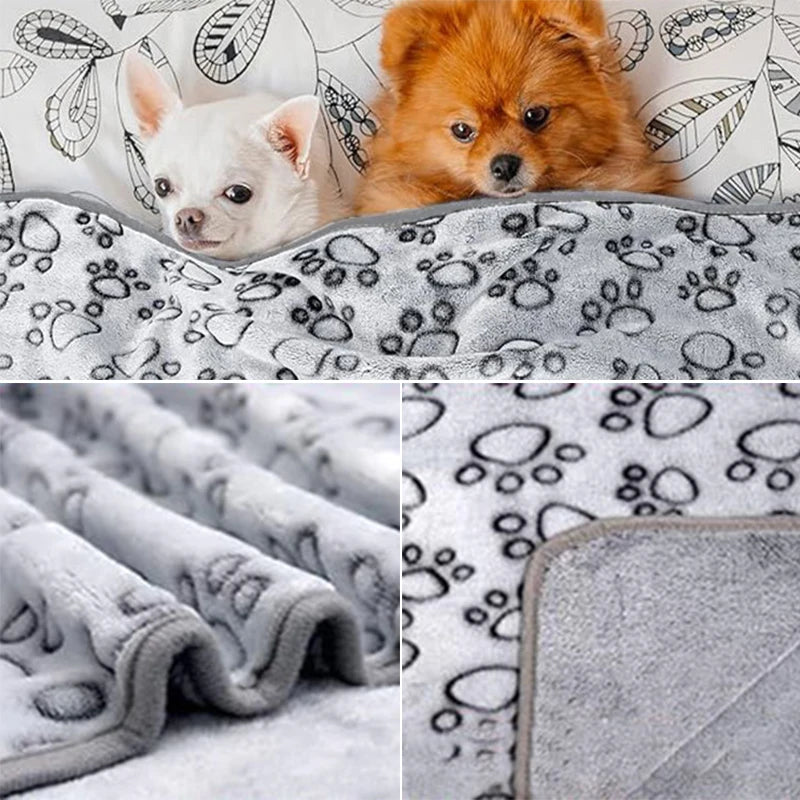 Soft animal blanket with cartoon pattern