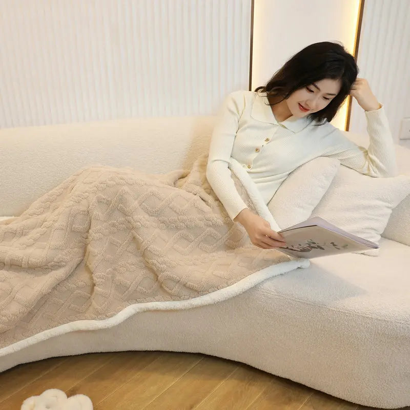 Cape - Soft and warm blanket with buttons