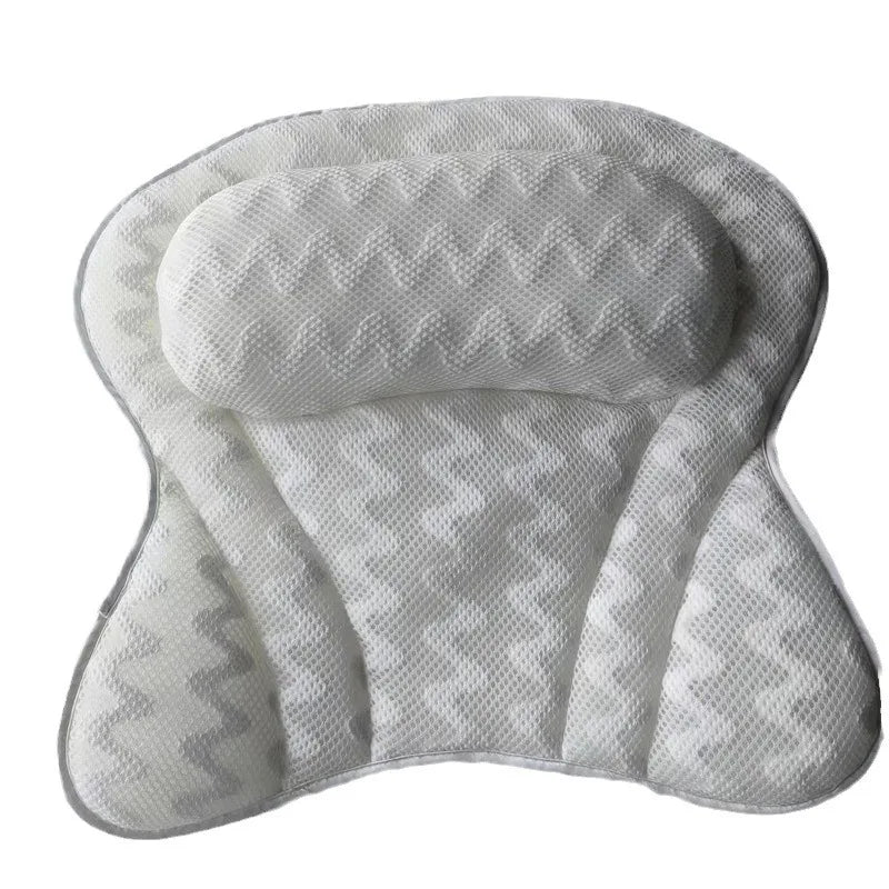 Ergonomic bath pillow