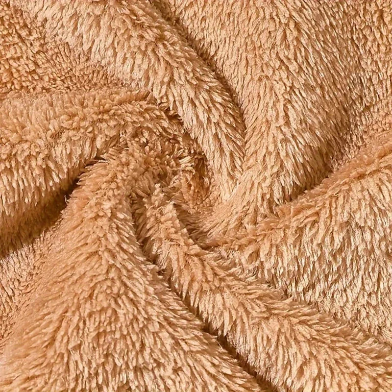 Baby bath cape in coral velvet, soft, warm and playful