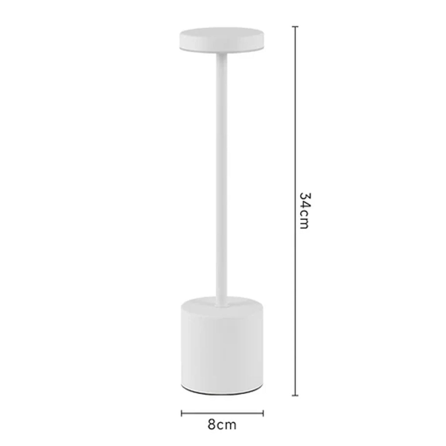 Rechargeable LED table lamp with touch control