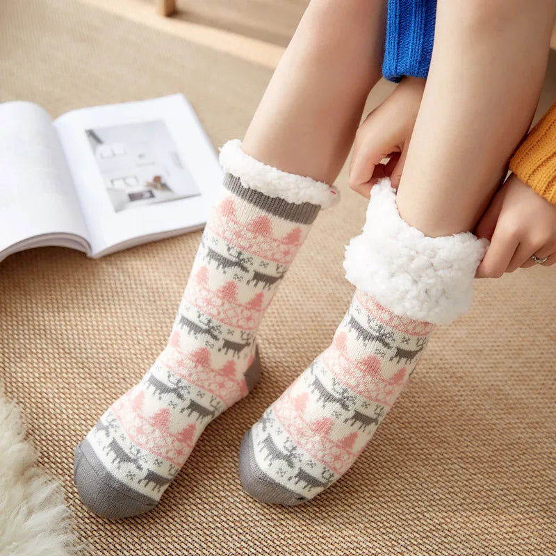 Warm plush winter socks