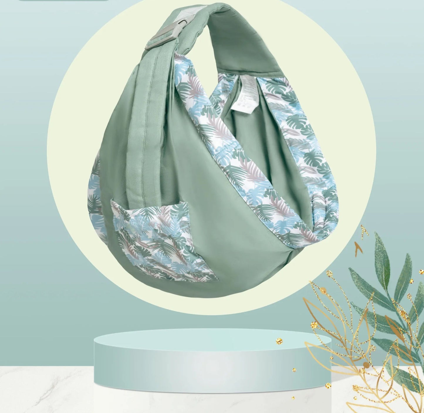 Écharpe de portage bébé & allaitement avec anneaux