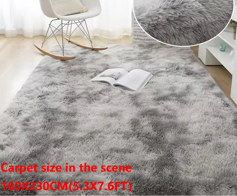 Tapis ultra doux antidérapant et lavable pour salon et chambre