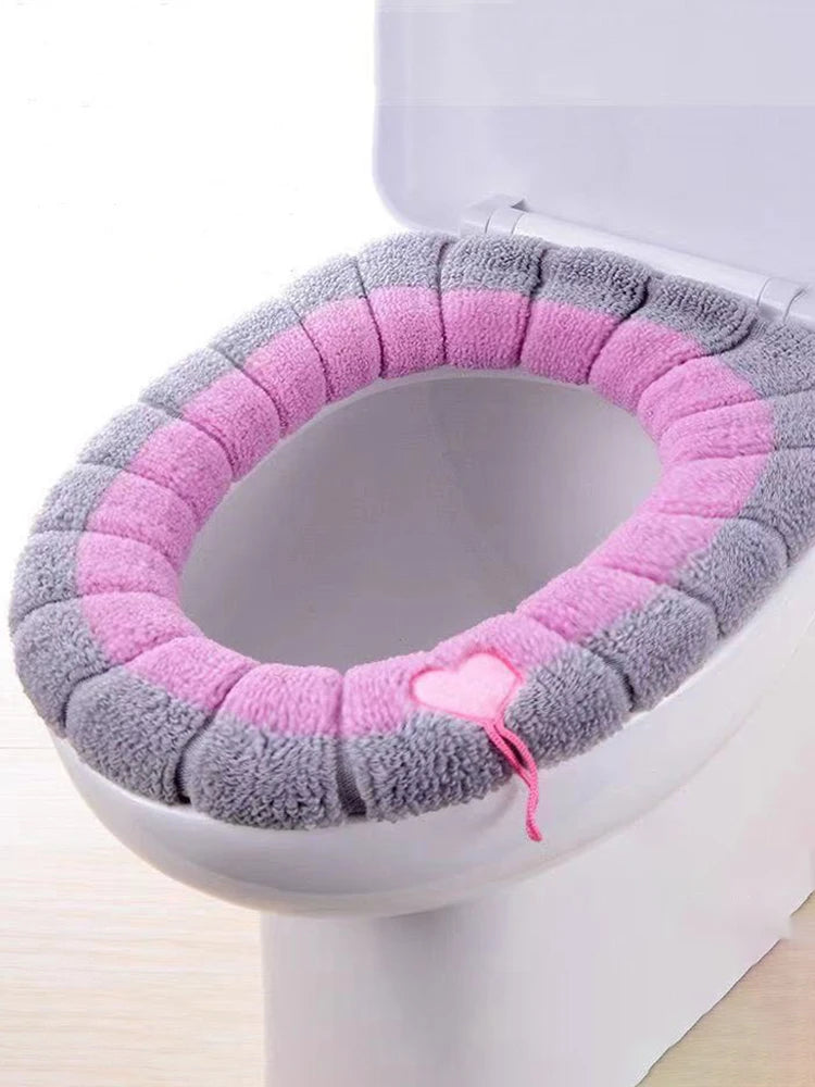 Universal and washable toilet seat cover