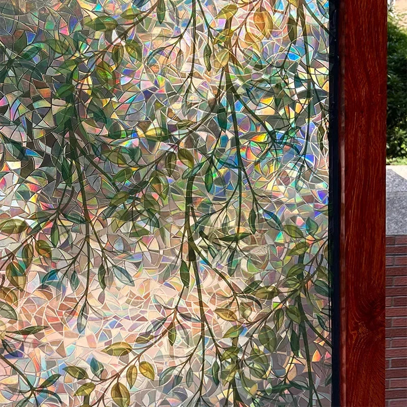 Film pour vitre à motif feuillage