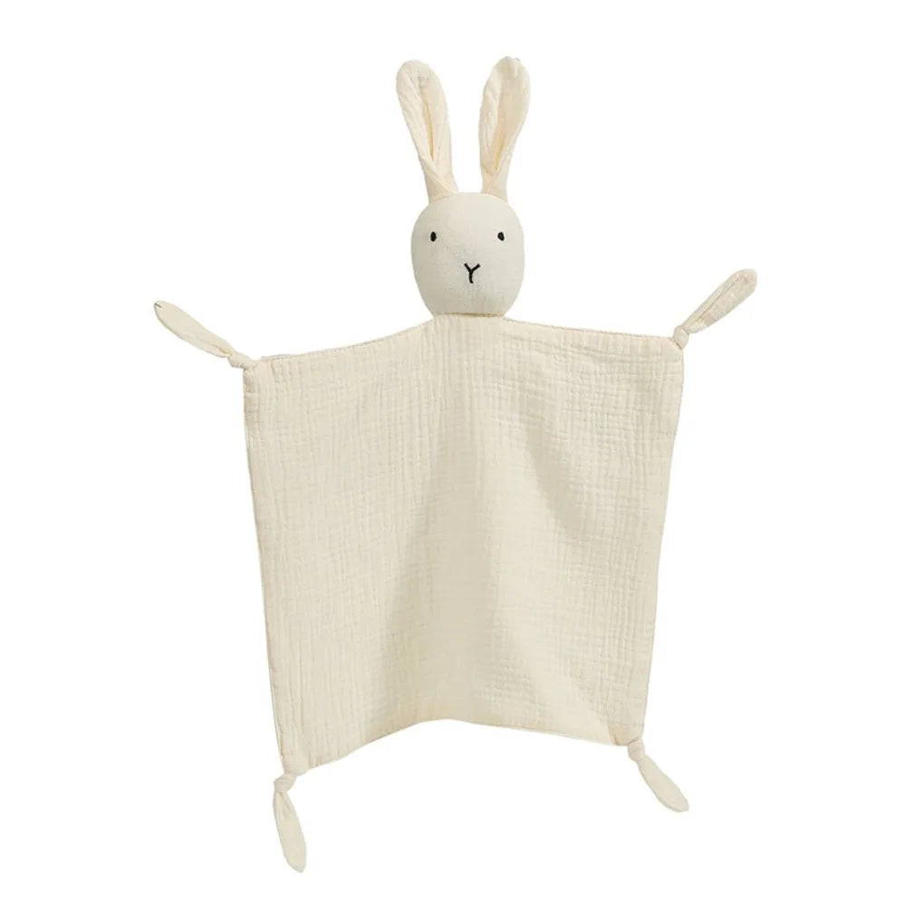 Doudou lapin en coton doux pour bébé 3-24 mois
