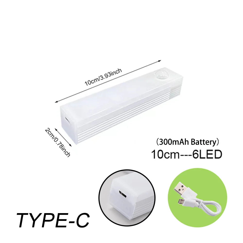 LED lamp with motion sensor and adjustable light