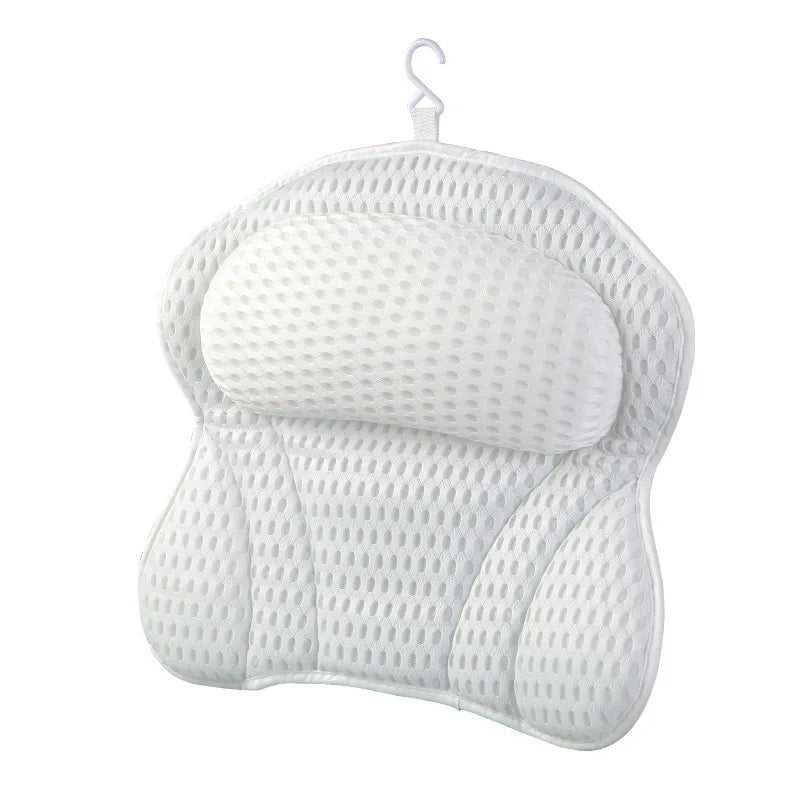 Ergonomic bath pillow