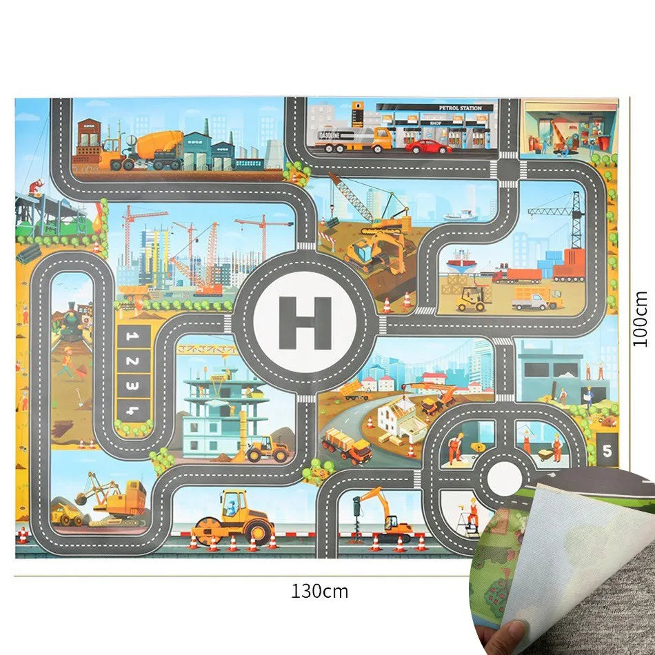 Tapis routier éducatif pour enfant – Découverte, jeu et éveil