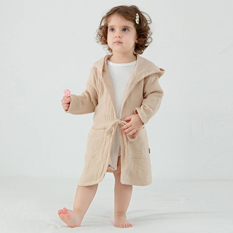 Children's Hooded Bath Cape - Comfort and Softness