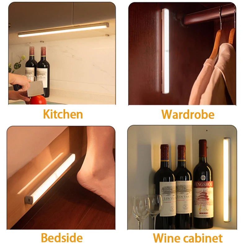 LED lamp with motion sensor and adjustable light