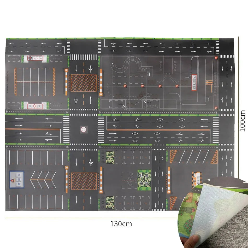 Tapis routier éducatif pour enfant – Découverte, jeu et éveil