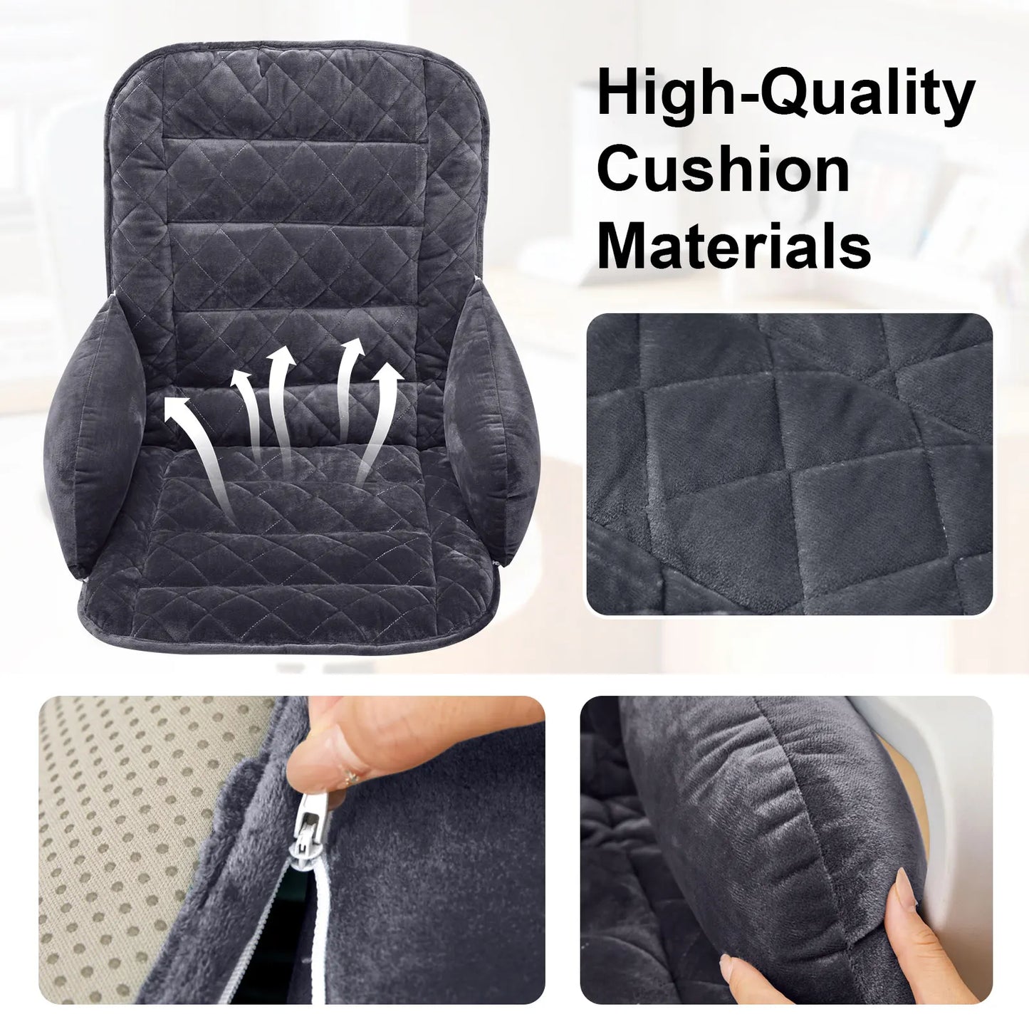 All-in-one seat and back cushion