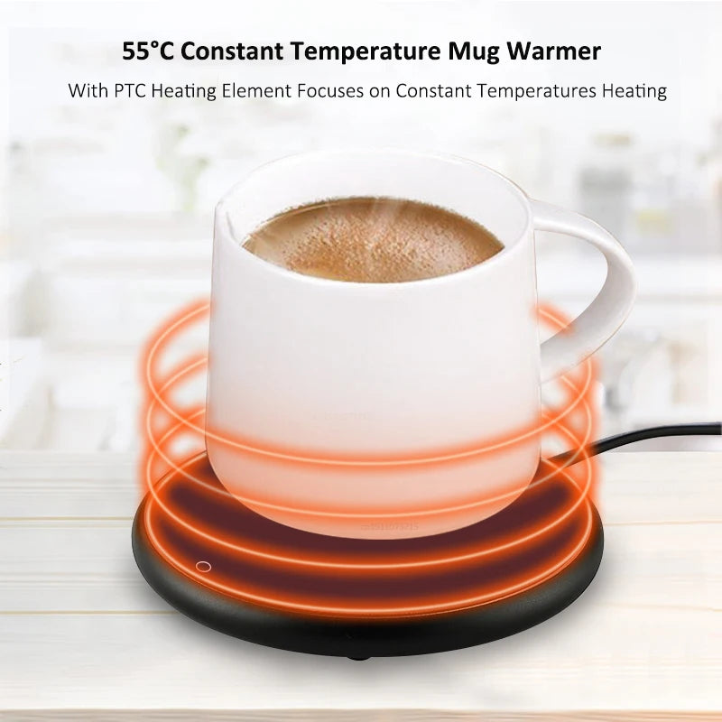 USB Electric Mug Warmer with Temperature Adjustment