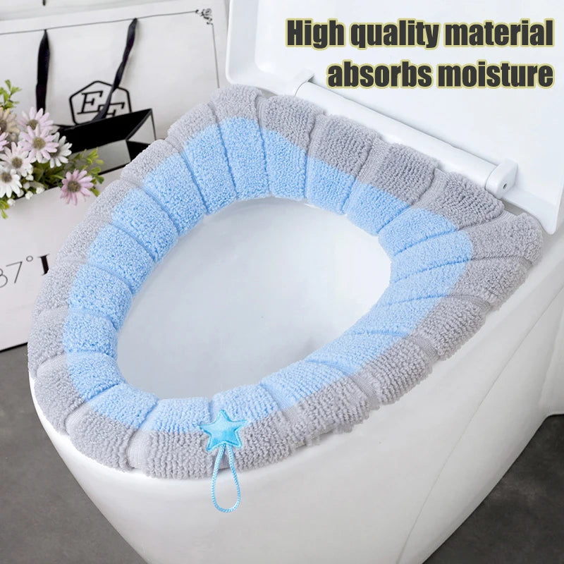 Universal and washable toilet seat cover