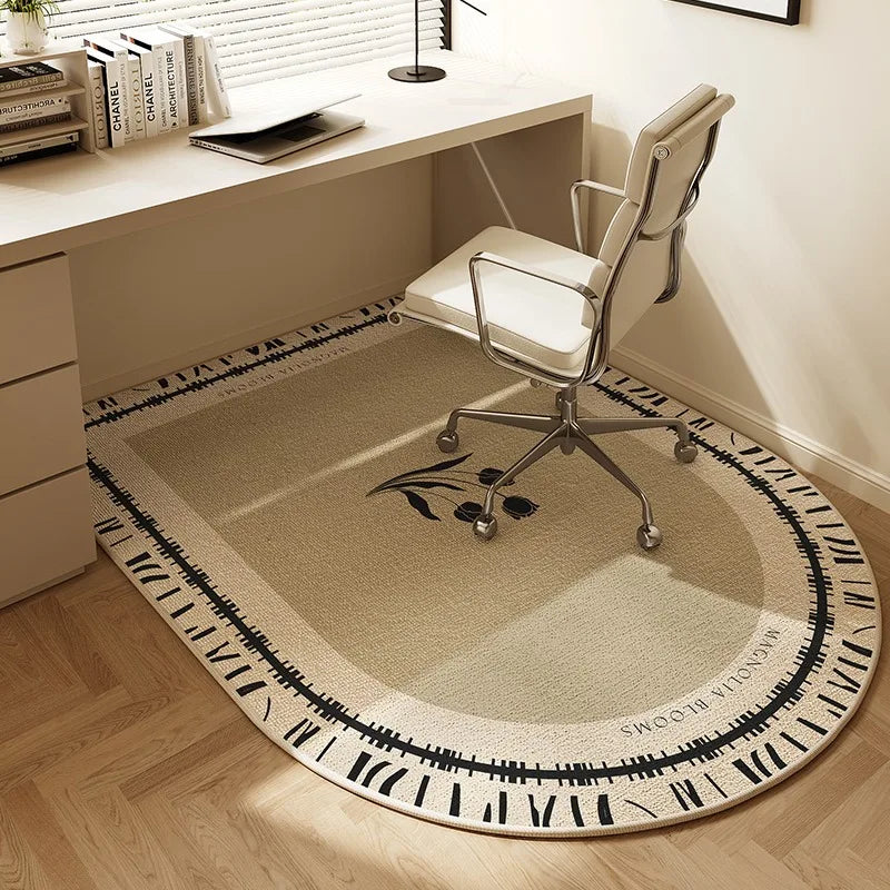 Tapis Demi Rond Antidérapant Pour Chaise De Bureau Ou Coiffeuse