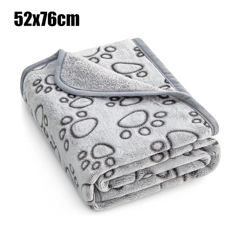 Soft animal blanket with cartoon pattern