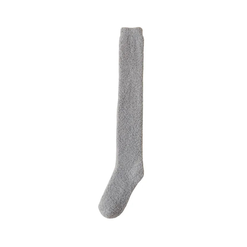 Thick long socks in soft fleece