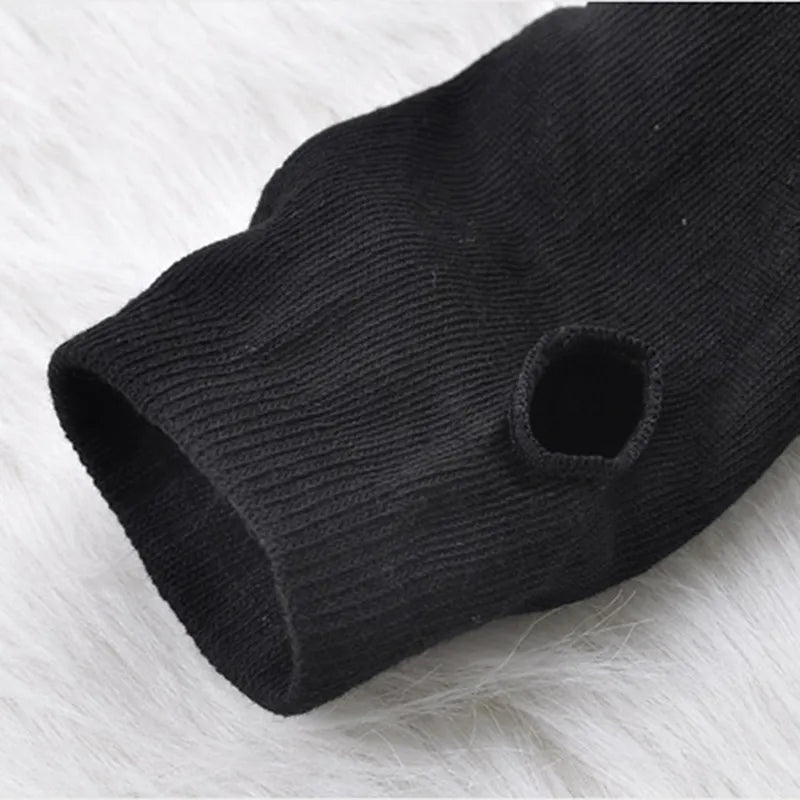 Long mittens in fine wool