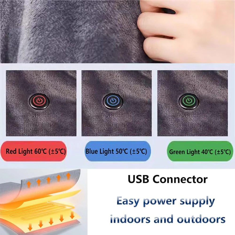 Coral Fleece USB Heating Blanket