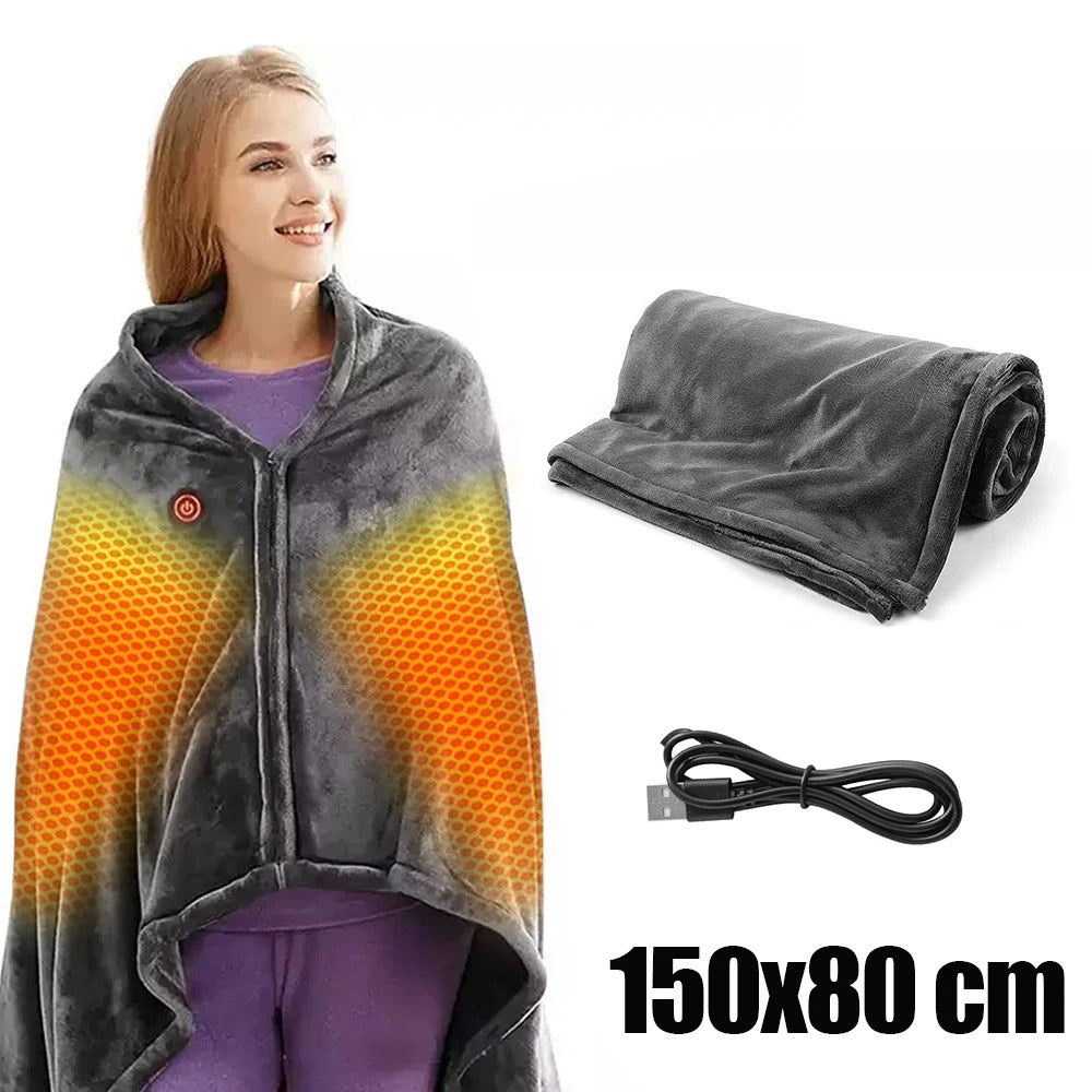Coral Fleece USB Heating Blanket