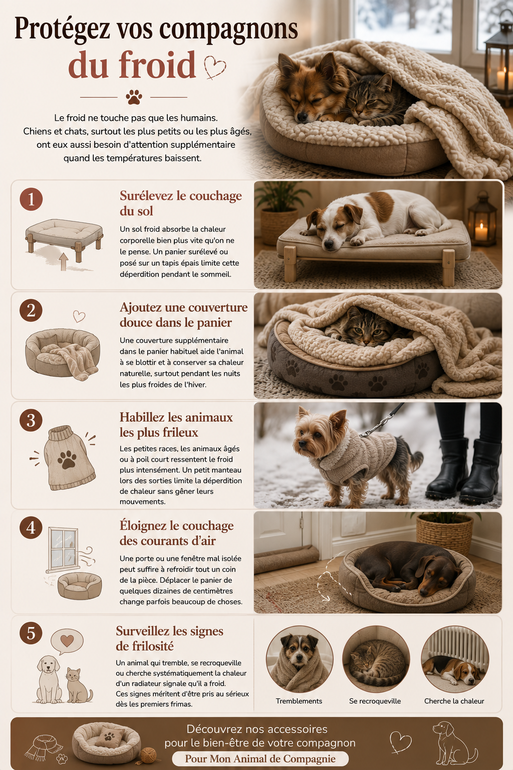 Comment garder son animal au chaud en hiver ?