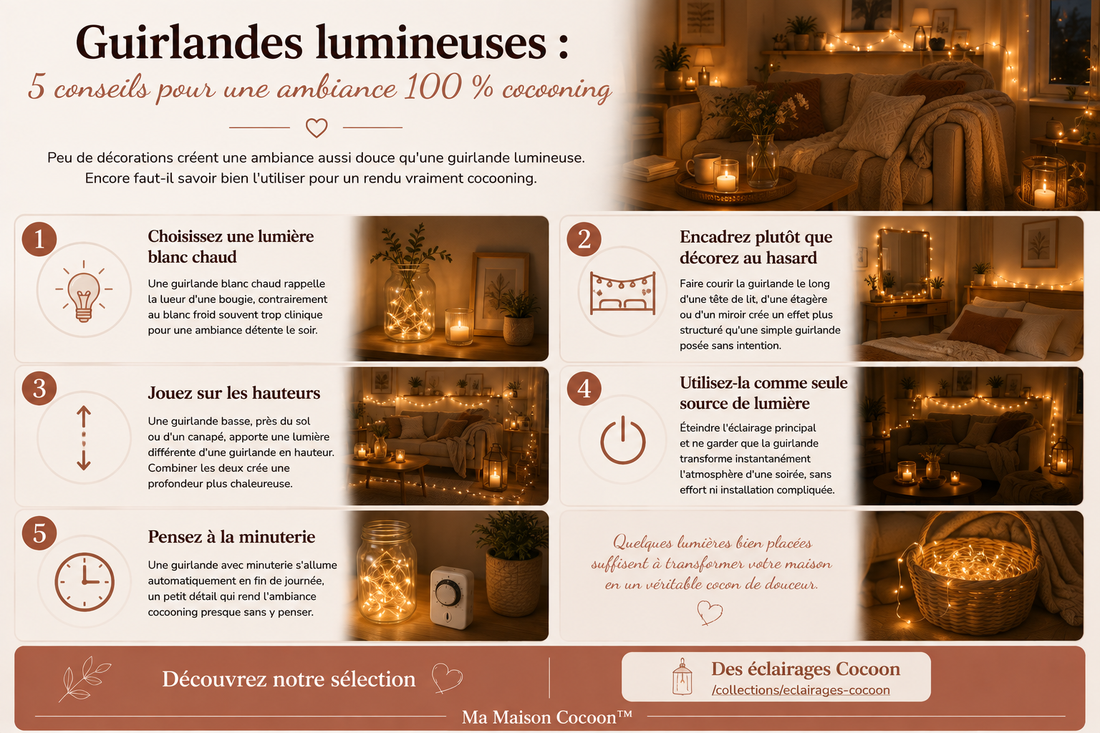 Guirlande lumineuse : comment créer une ambiance douce ?