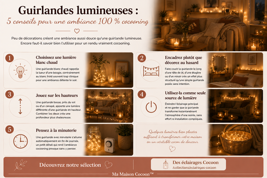 Guirlande lumineuse : comment créer une ambiance douce ?