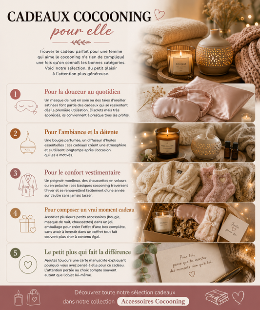 Idées cadeaux cocooning pour femme