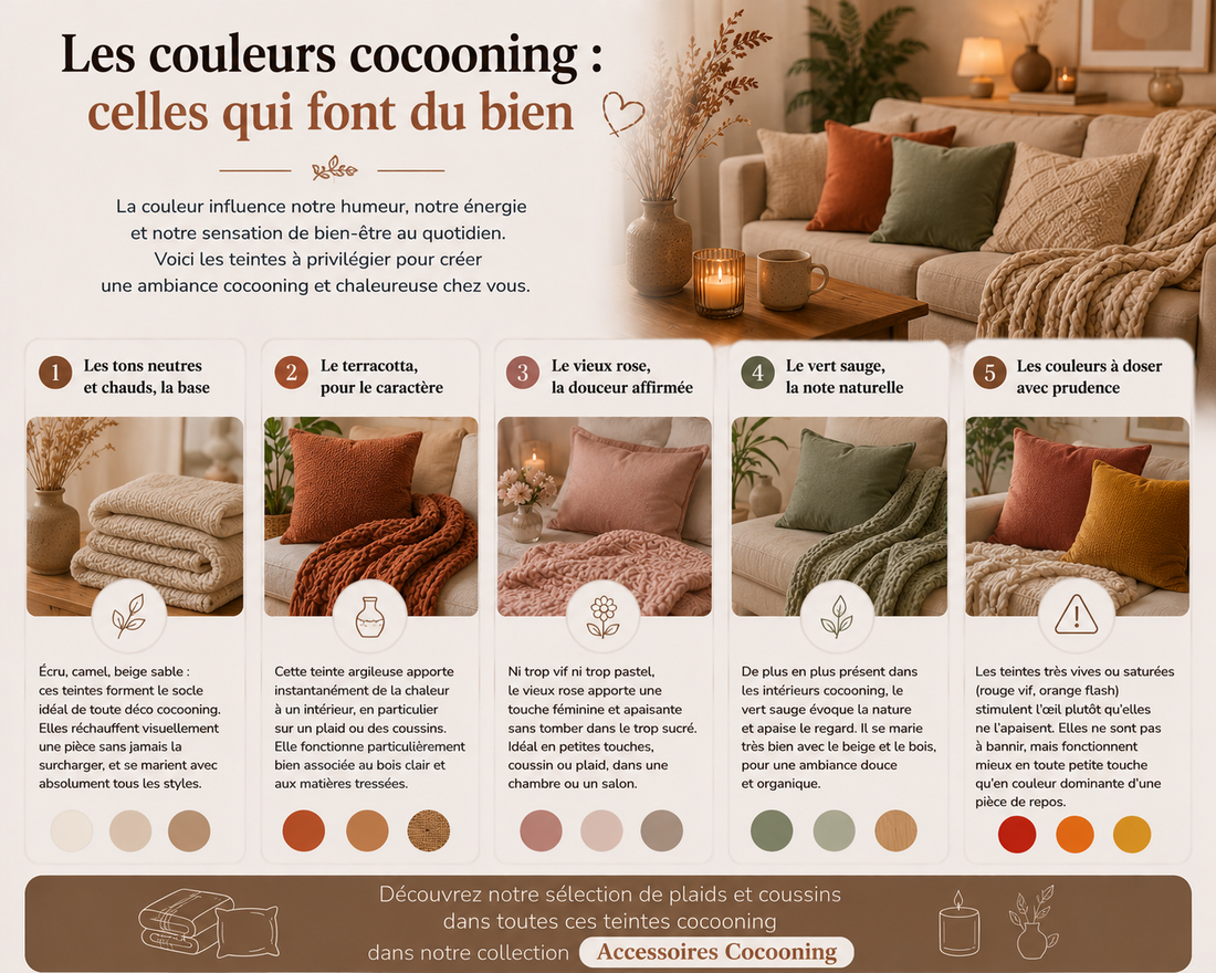 Comment choisir les bonnes couleurs cocooning ?