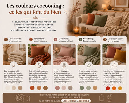 Comment choisir les bonnes couleurs cocooning ?