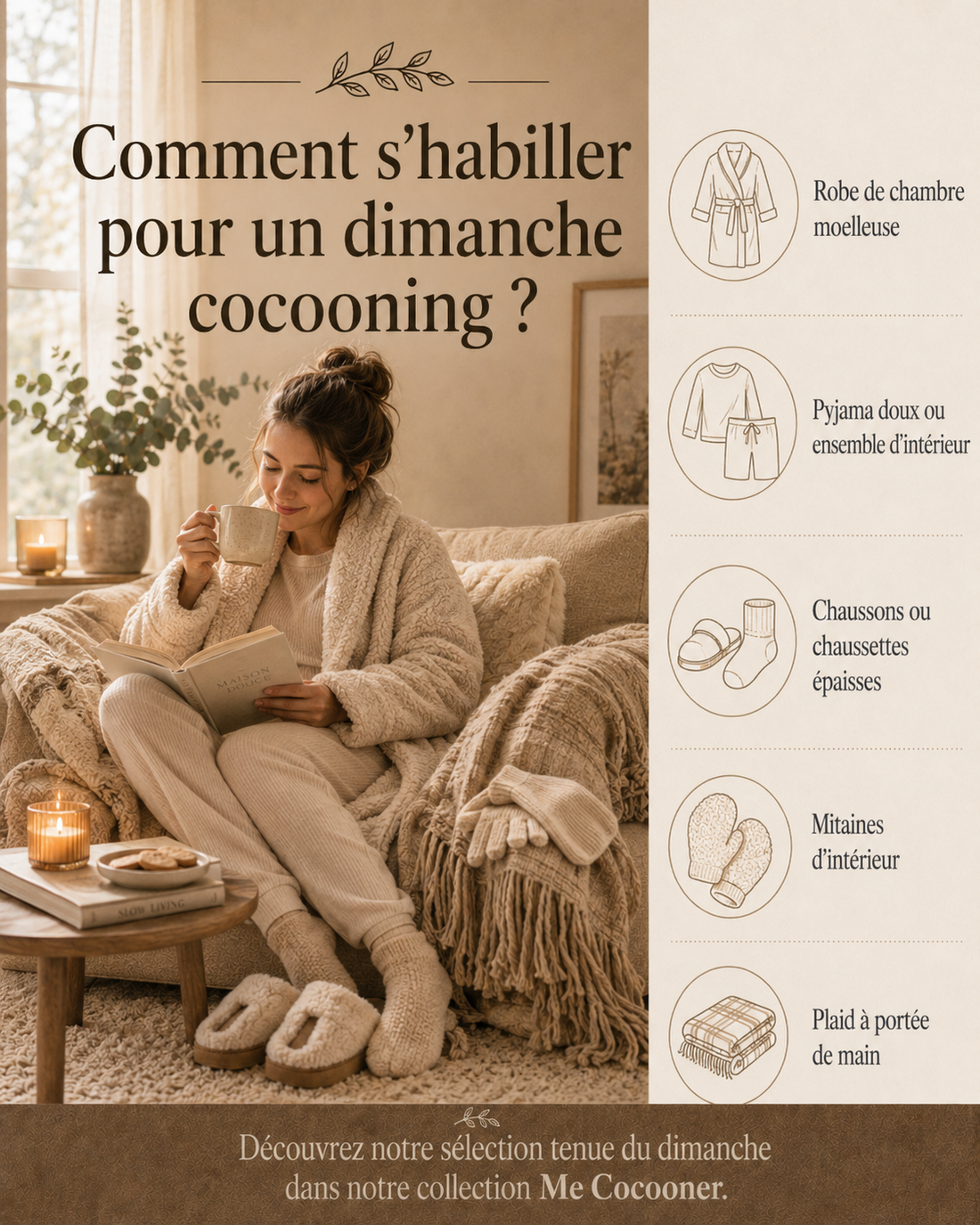 Comment s'habiller pour un dimanche cocooning ?