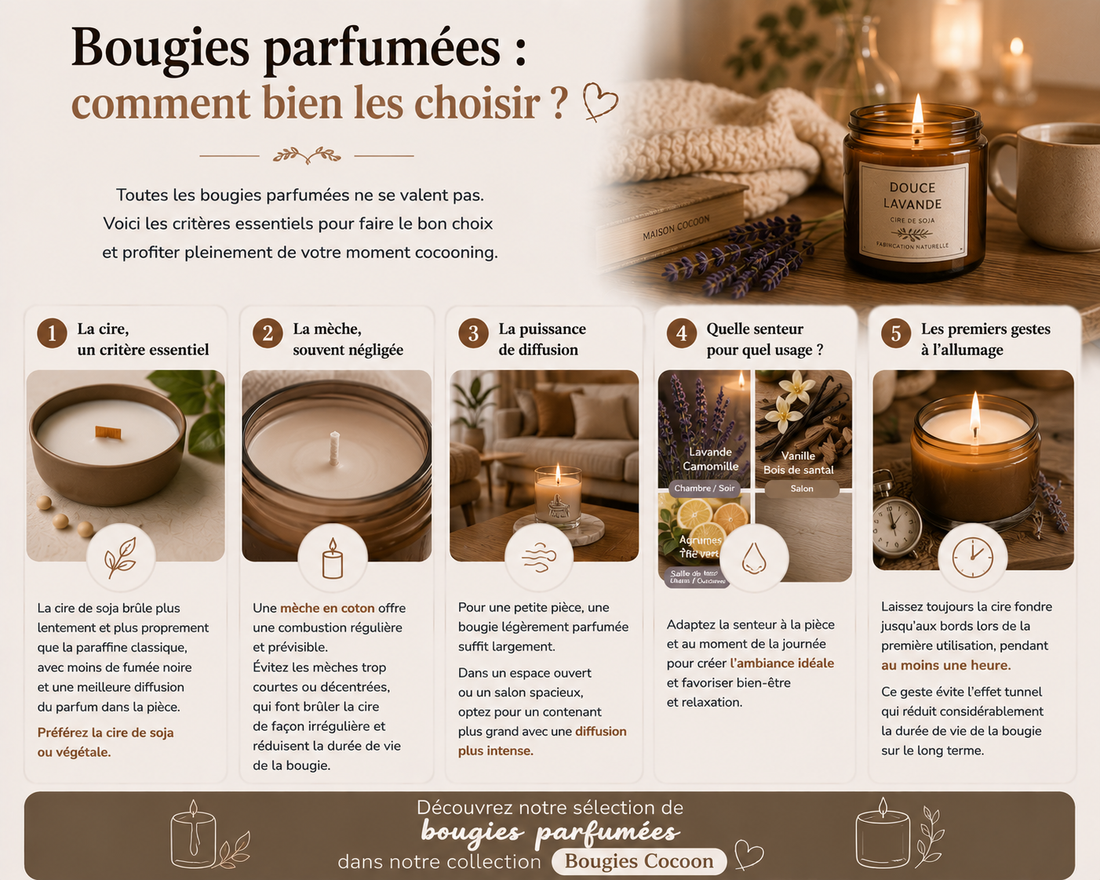 Comment bien choisir une bougie parfumée ?