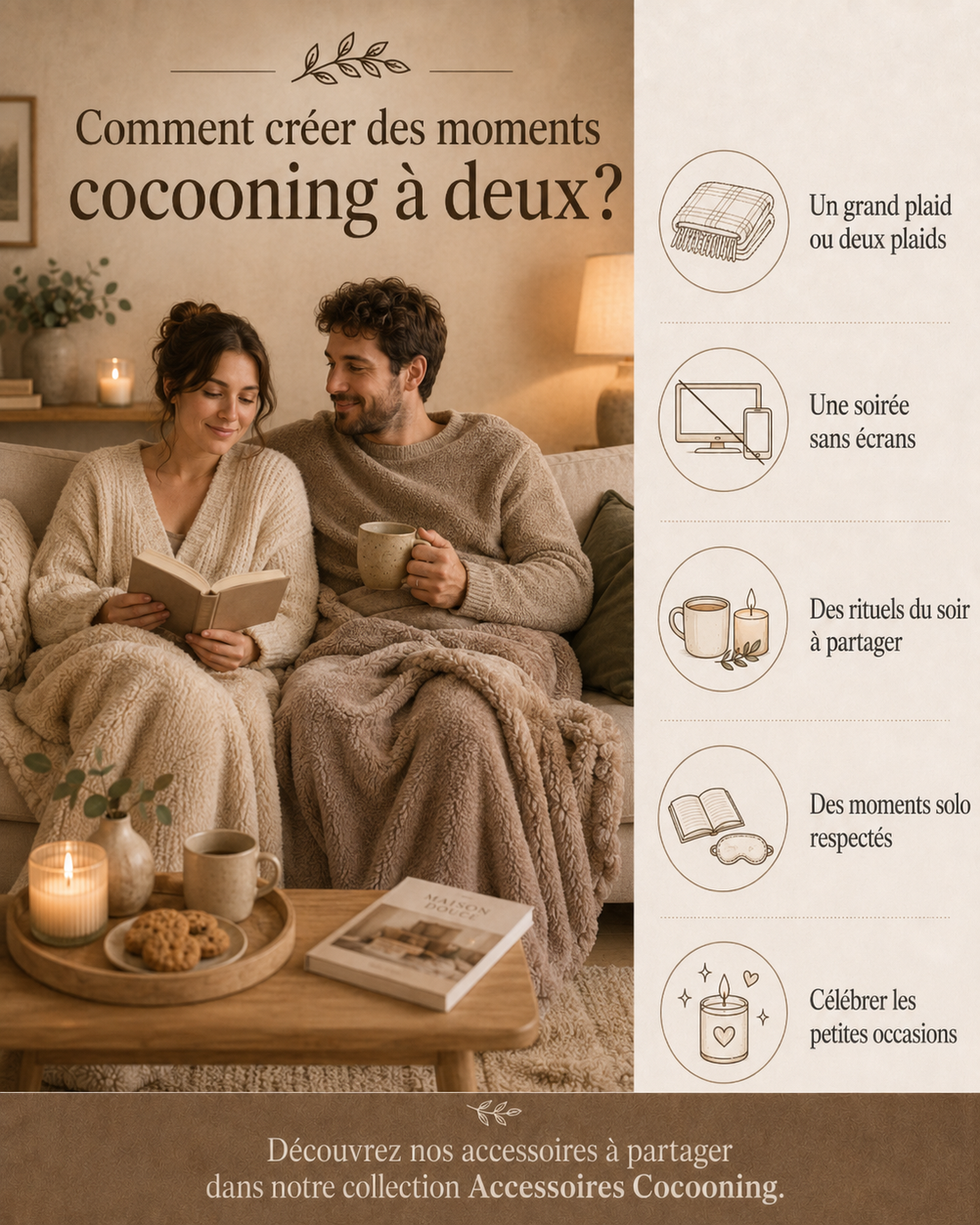 Cocooning en couple : créer des moments à deux