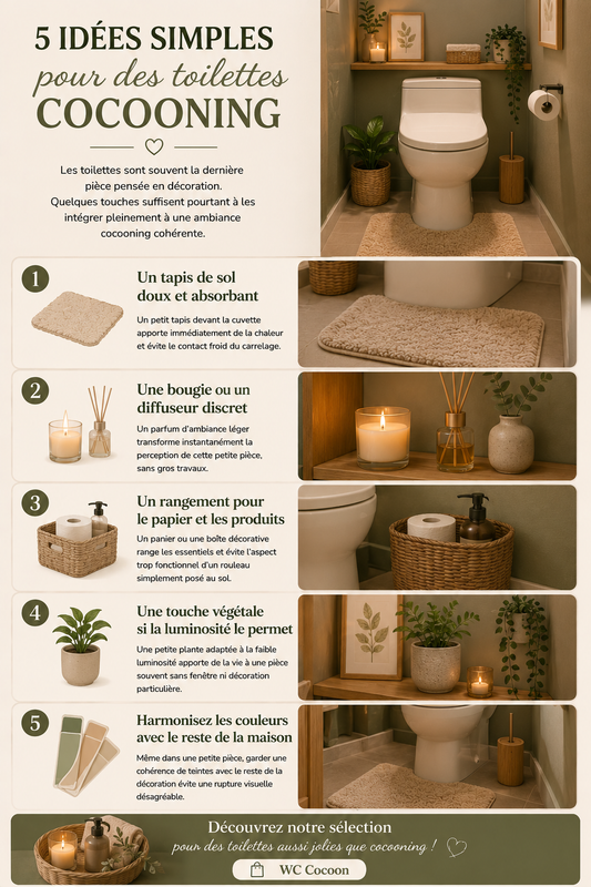 Comment habiller ses toilettes avec une déco cocooning ?