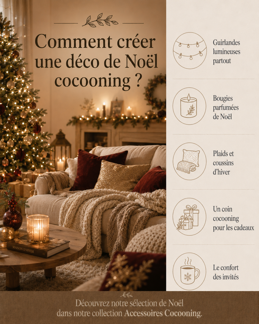 Idées déco pour un Noël cocooning