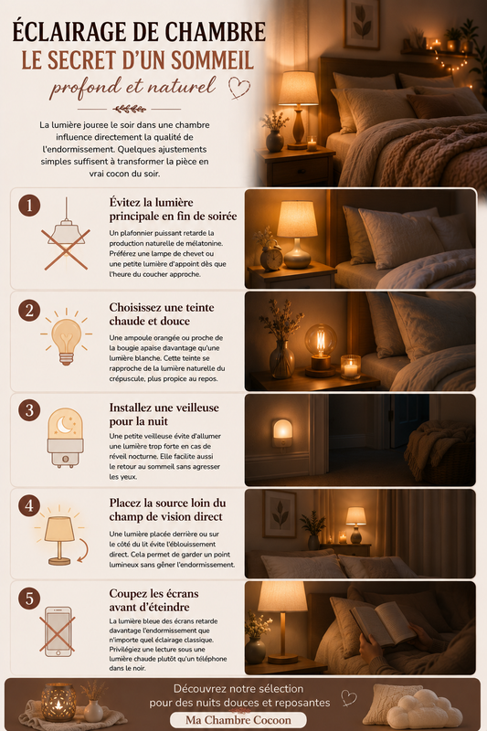 Quelle lumière pour une chambre relaxante le soir ?