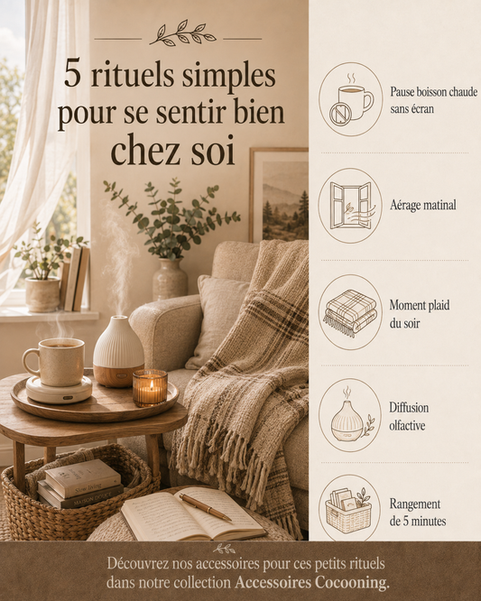5 rituels simples pour se sentir bien chez soi