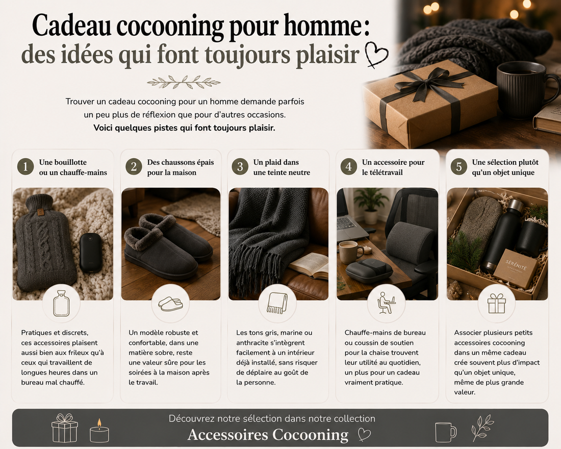Idées cadeaux cocooning pour homme