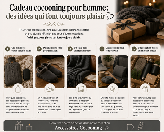 Idées cadeaux cocooning pour homme