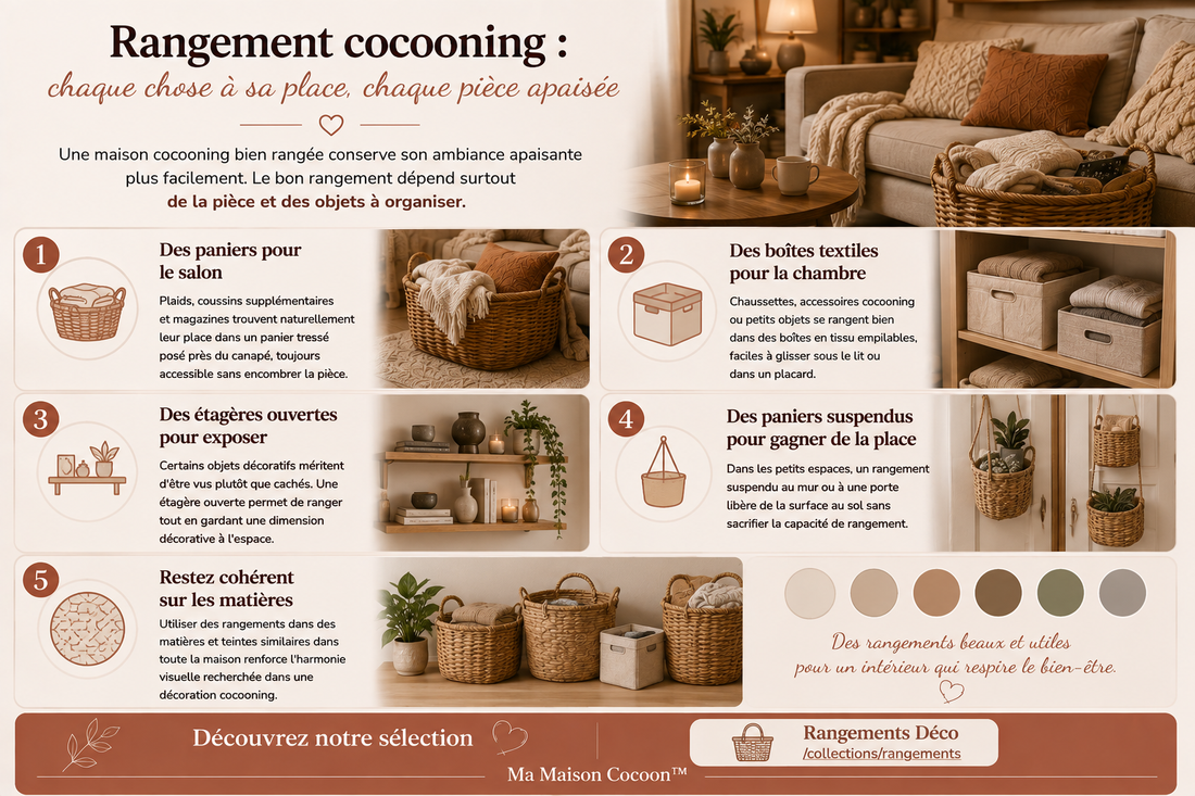 Quels rangements choisir pour une maison cocooning ?