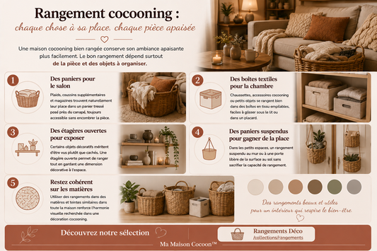 Quels rangements choisir pour une maison cocooning ?